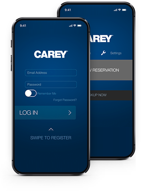 Smartphone mockup displaying a mobile transportation app interface with booking features, navigation controls, and user dashboard for managing rides and services on-the-go.
